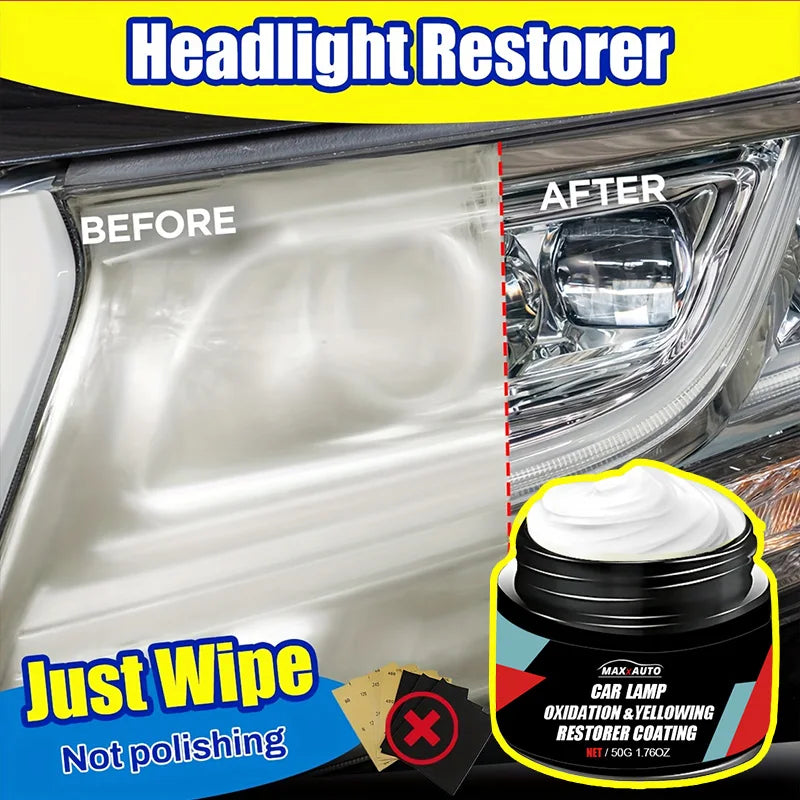 Headlight Restoration Polishing Paste