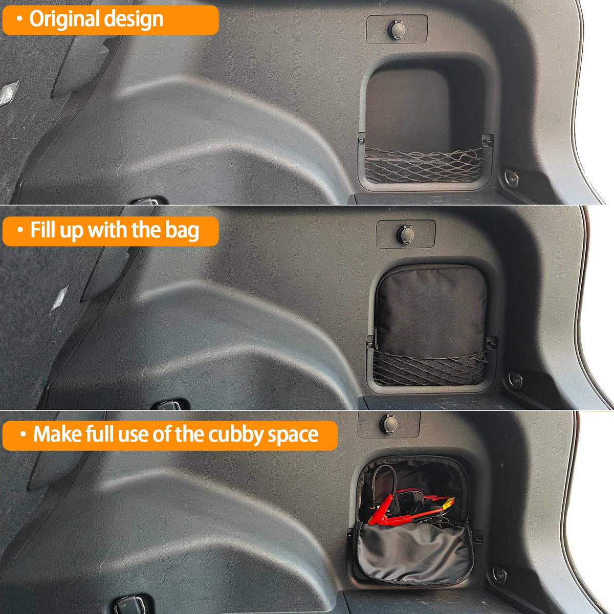 Trunk Side Cubby Storage Bag for Toyota RAV4 2019-2025