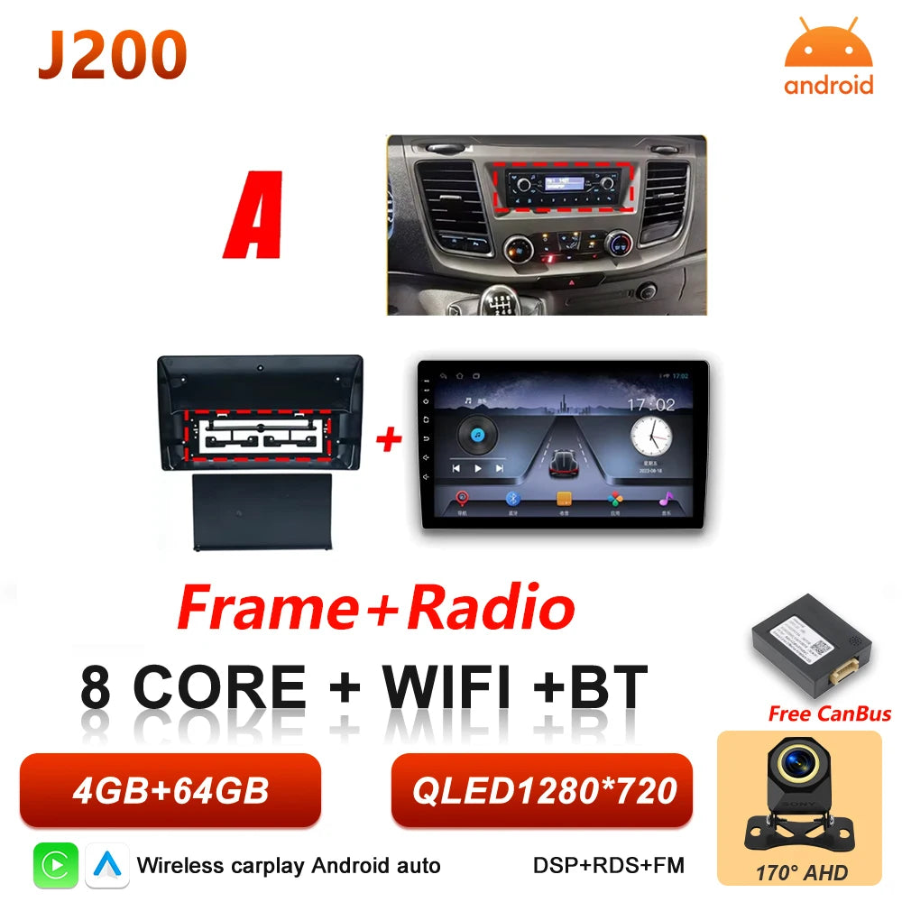 Android 16 Car Radio for Ford Transit Custom & V363 - Wireless CarPlay - image 30