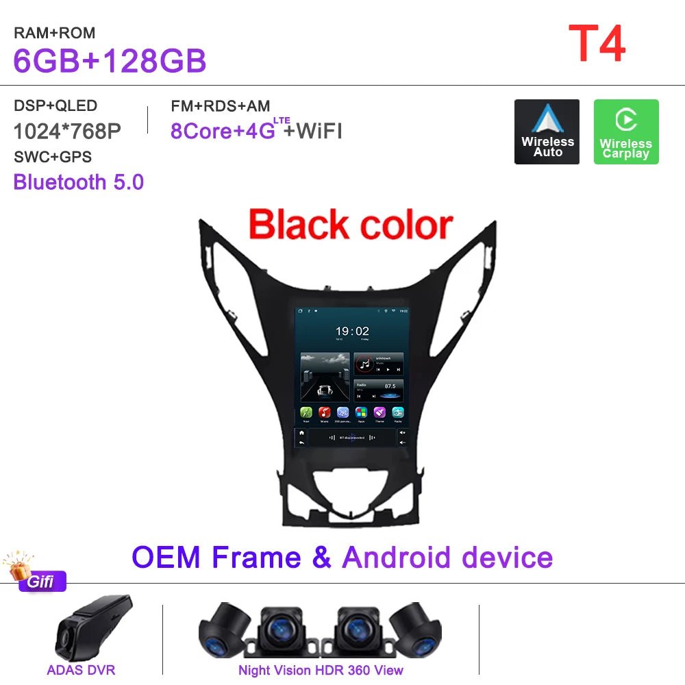 9.7" Android Car Multimedia Player GPS for Hyundai Azera - image 20