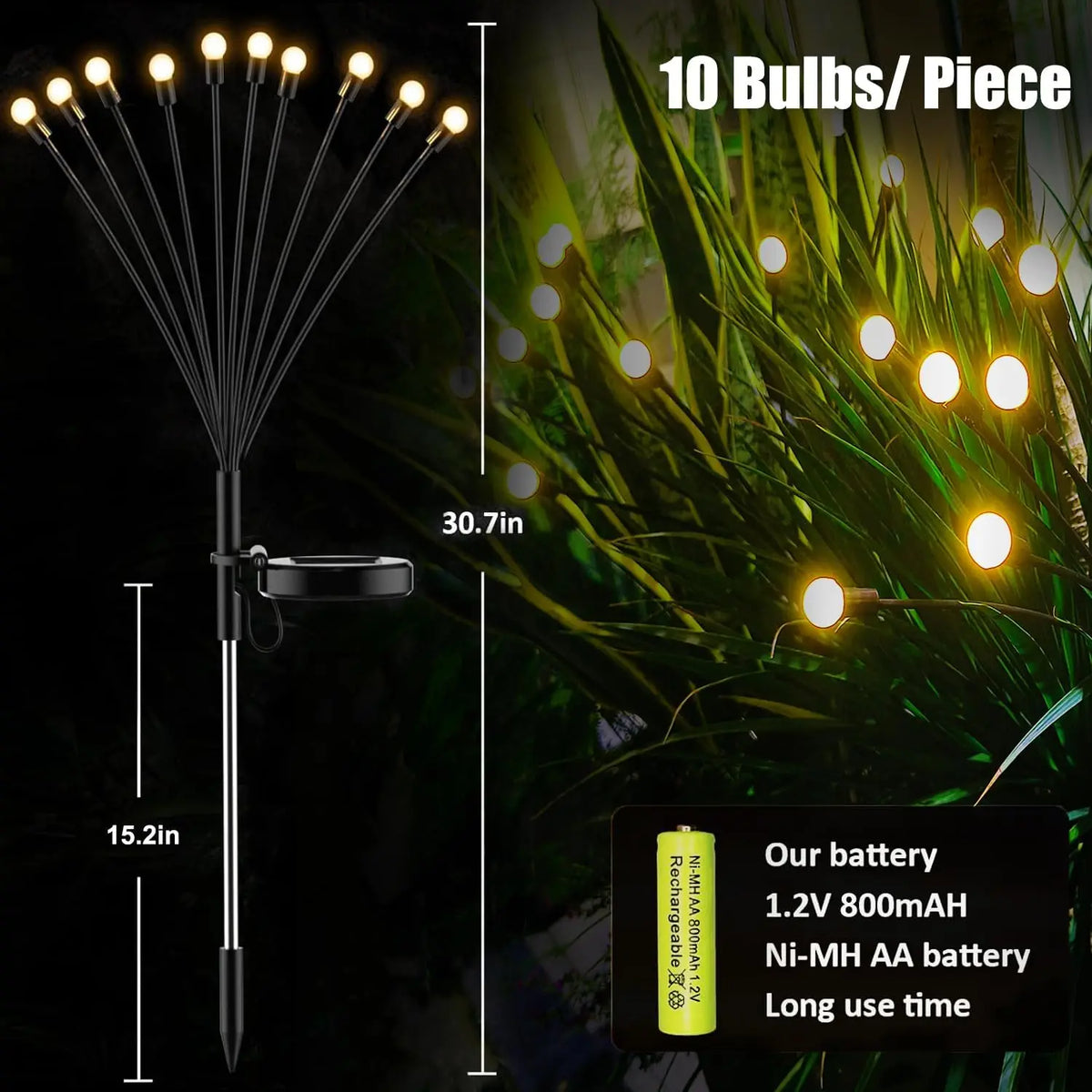 Solar Firefly Garden Lights – Waterproof Decorative Lighting