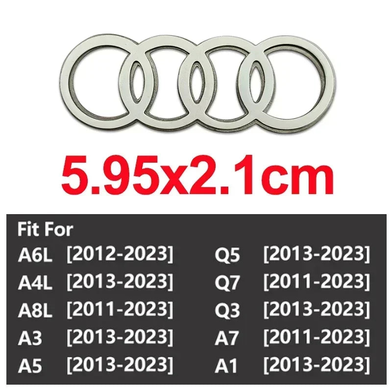 Steering Wheel Center Ring Sticker for A3 A4 A6 A7 A8 Q7 Q8 TT