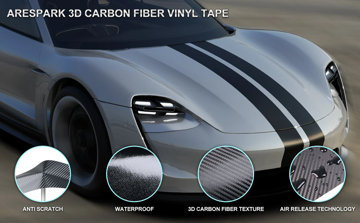Carbon Fiber Pattern Door Edge Protector Tape, 1 to 10 m