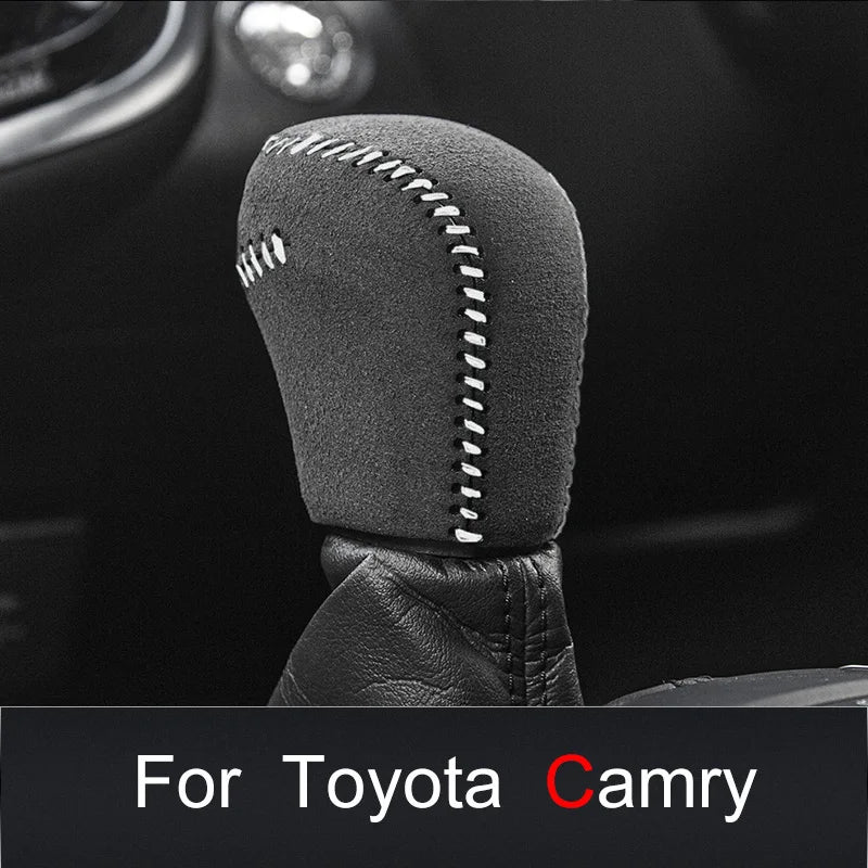 Premium Leather Gear Shift Cover for Toyota Corolla Cross 2019-2023 - image 3