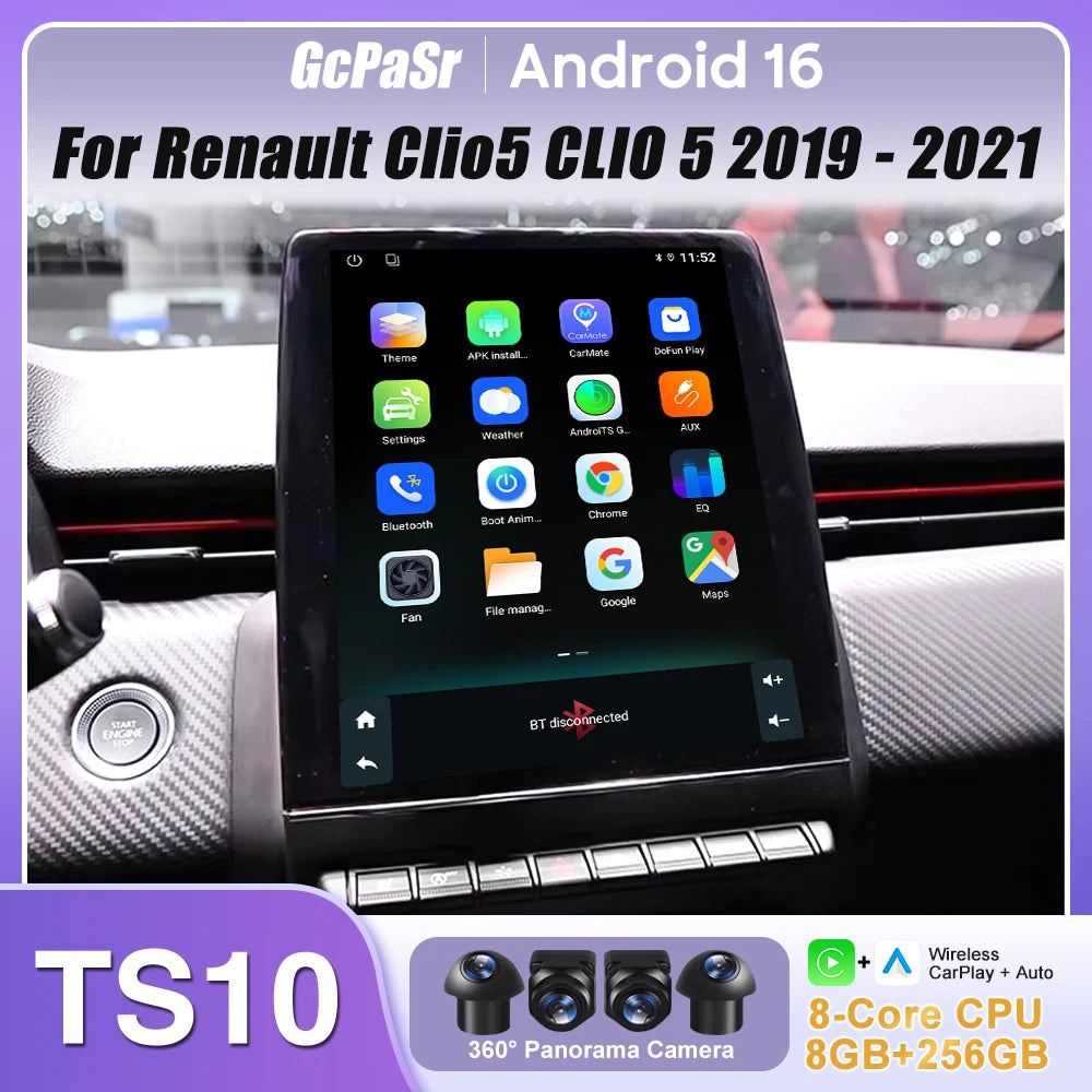 Renault Clio 5 Multimedia Car Radio with Android Auto & GPS