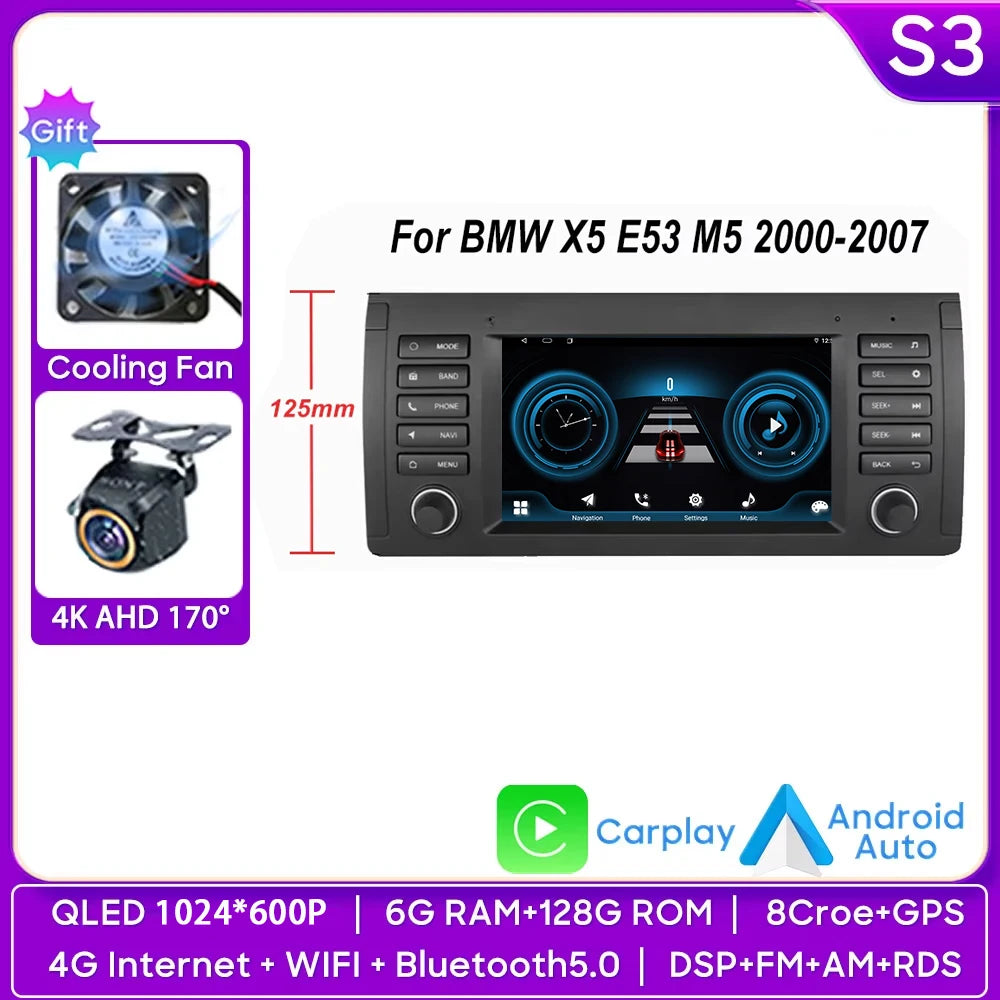 BMW 5 Series & X5 7'' Android Auto CarPlay Radio (1996-2003) - image 16