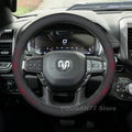 Faux Leather Steering Wheel Cover for RAM 1500 2500 TRX - image 4