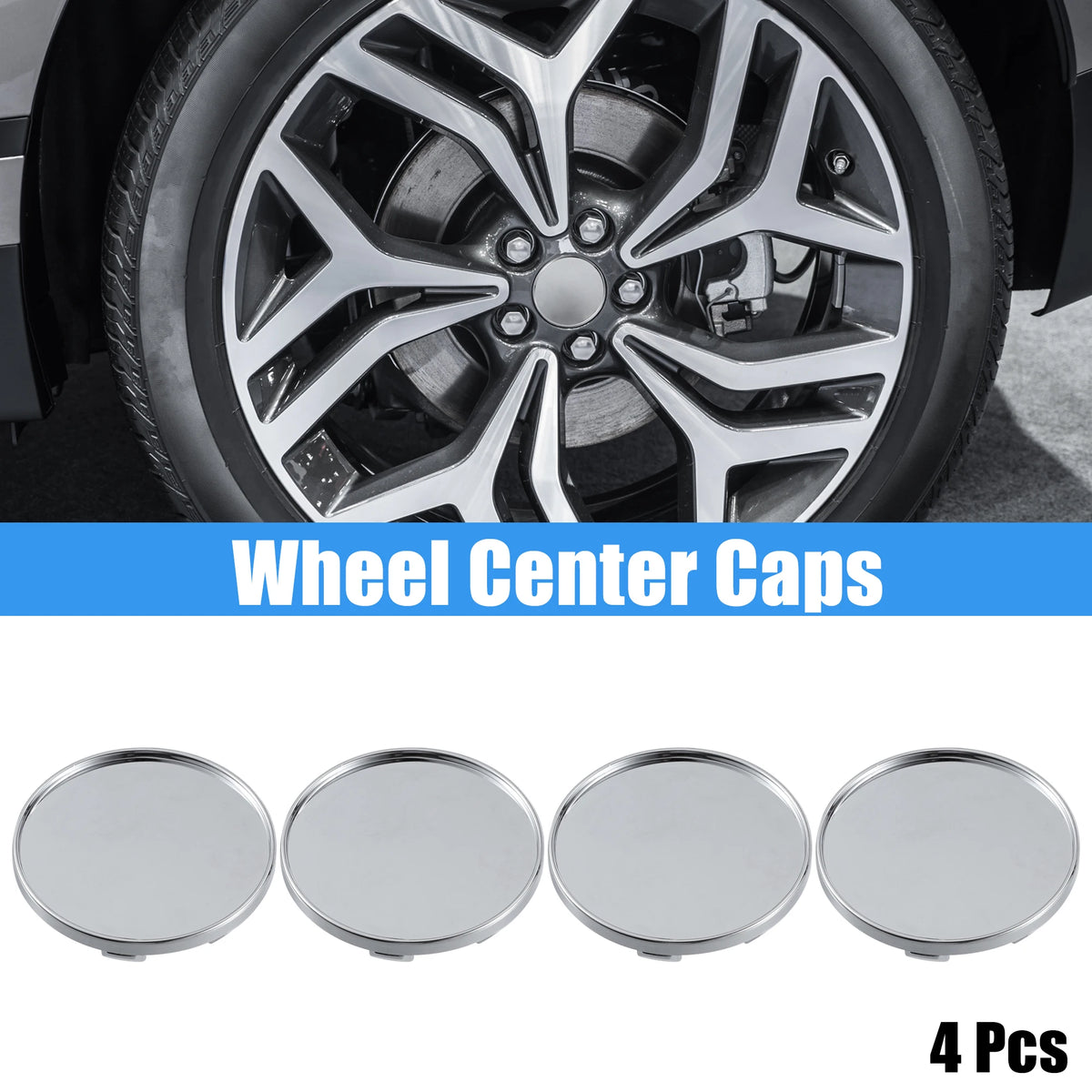 X Autohaux Universal Wheel Center Caps, 53-75mm 4-Pack - image 26
