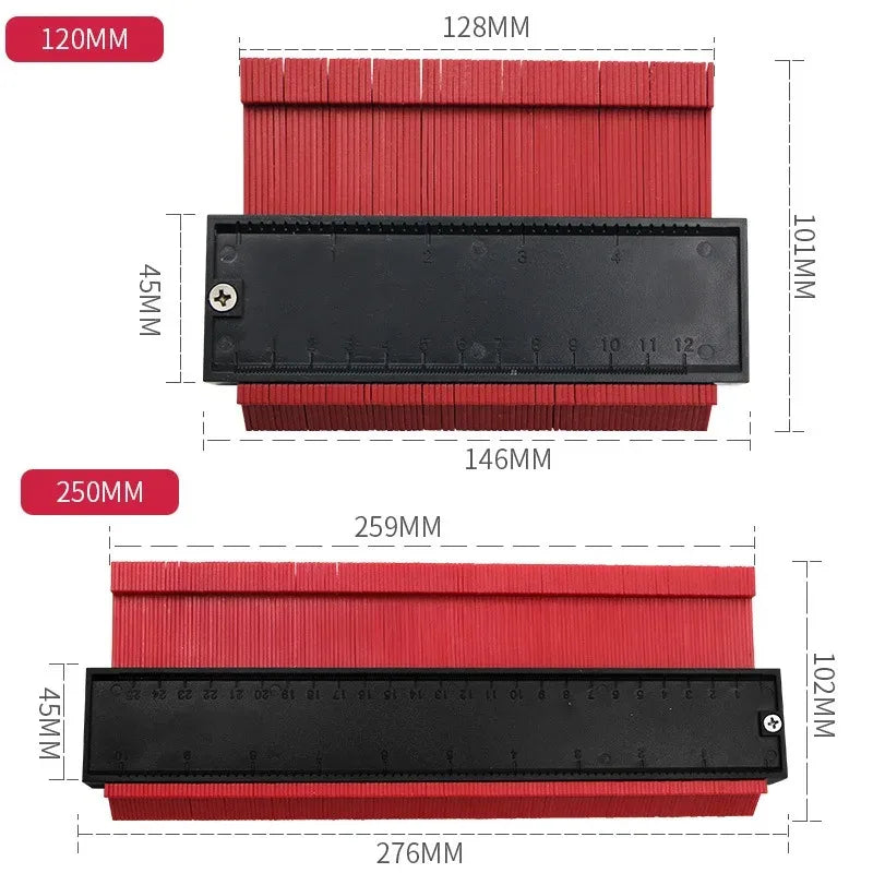 Contour Gauge Profile Duplicator for Woodworking Tile Cutting Template - image 6