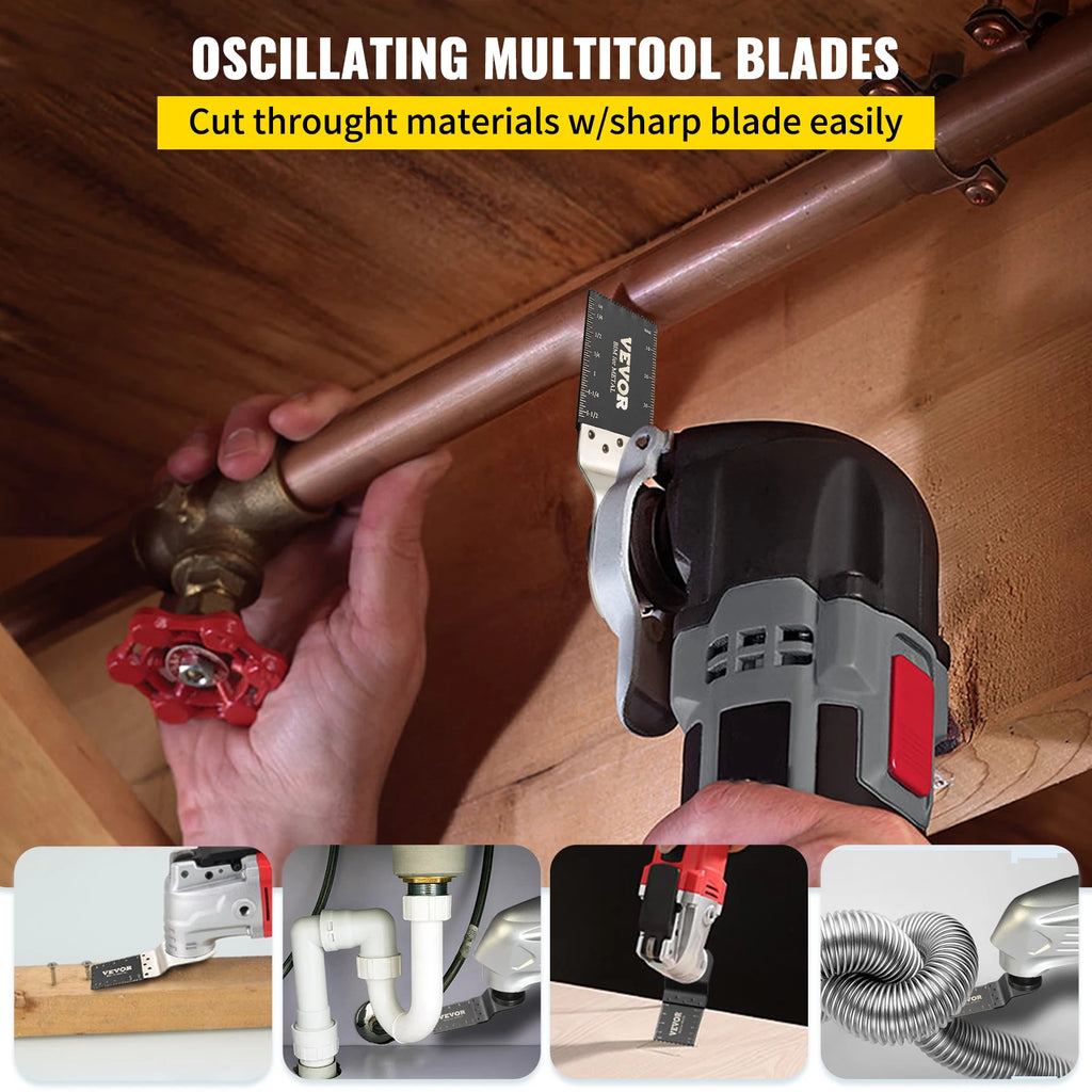 100Pcs Oscillating Saw Blades Kit - Cutter for Wood Metal Plastic - image 2