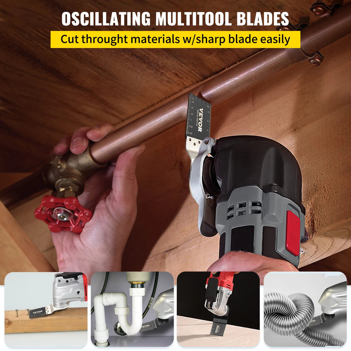 100Pcs Oscillating Saw Blades Kit - Cutter for Wood Metal Plastic - image 2