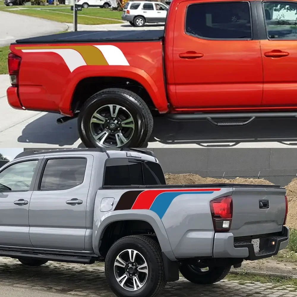 Truck Bed Side Mudslinger Decals for Toyota Tacoma, 2pc