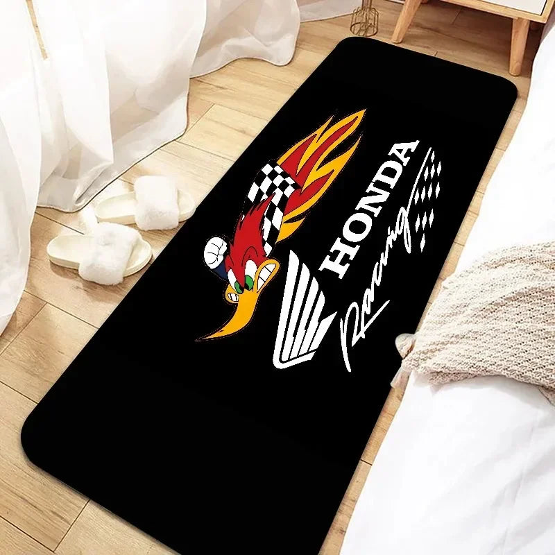 Racing Motorcycle Floor Mat Non-Slip Washable Garage Show Carpet for Motocross