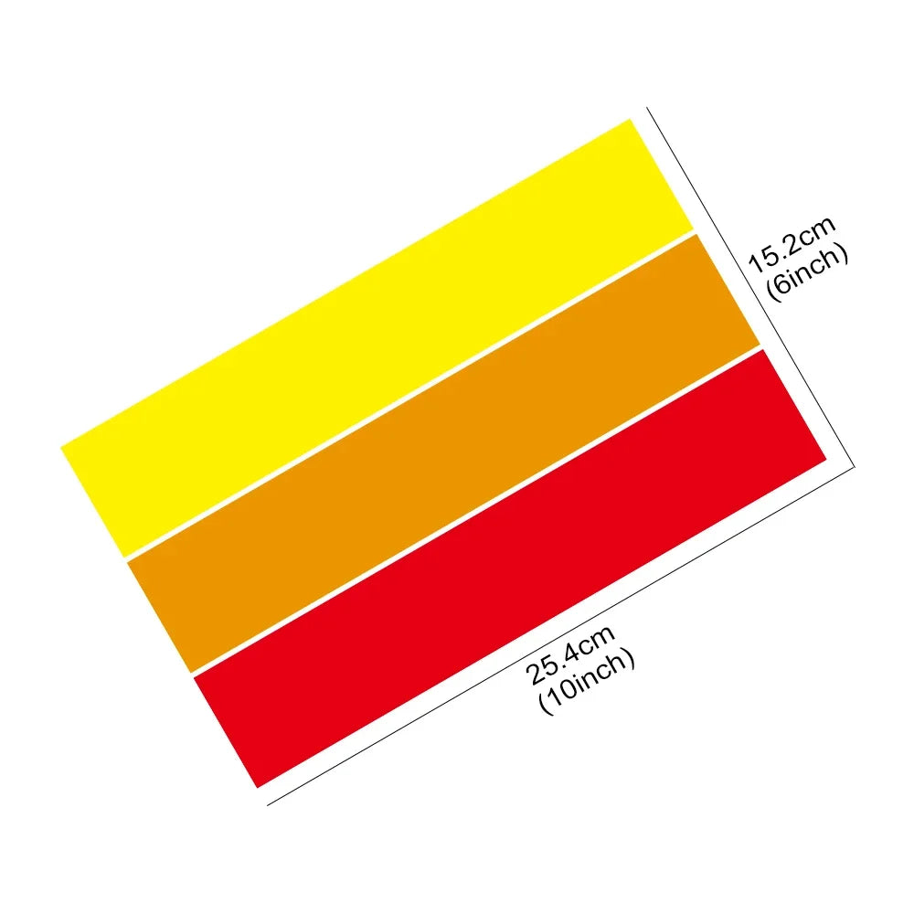 Retro Tri-Color Stripe Decal Set for Toyota Tacoma, 4Runner and RAV4 - view 6