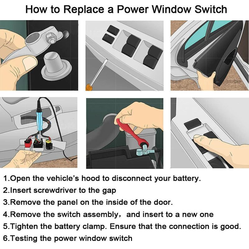 Chevy GMC Power Window Switch Set (4-Pack) - Silverado Sierra - image 14