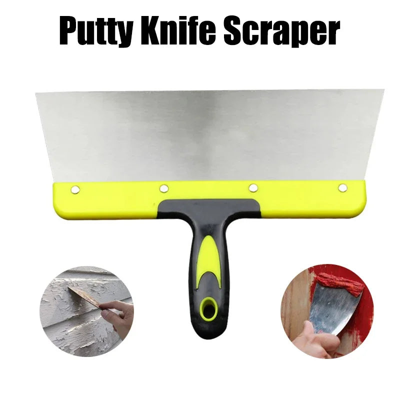 Stainless Steel Putty Knife Paint Scraper Taping Knife for Drywall Wallpaper Plaster