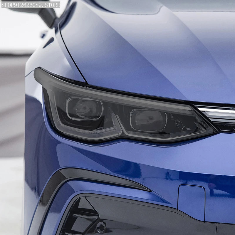 Smoked TPU Headlight Protection Film for VW Golf 8 MK8 - image 4