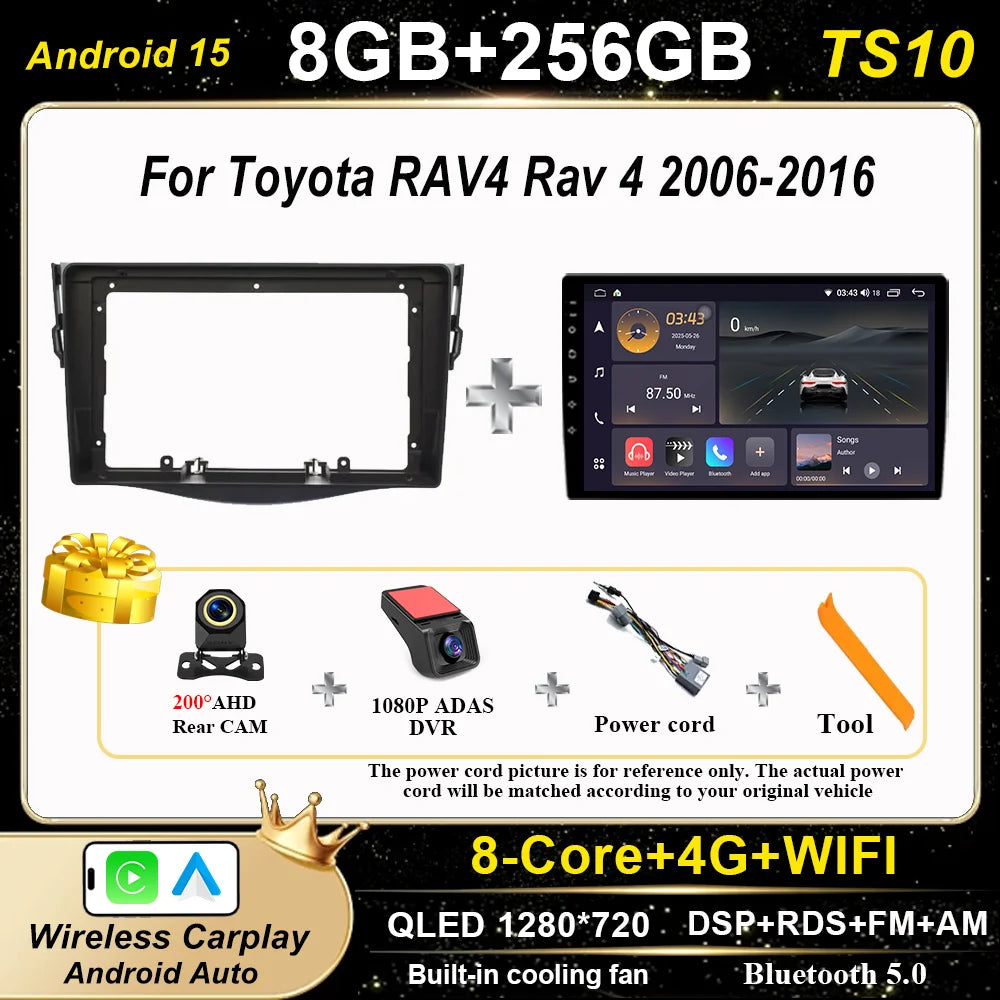 Toyota RAV4 2006-2016 Android Auto Car Stereo GPS Multimedia Player - image 18