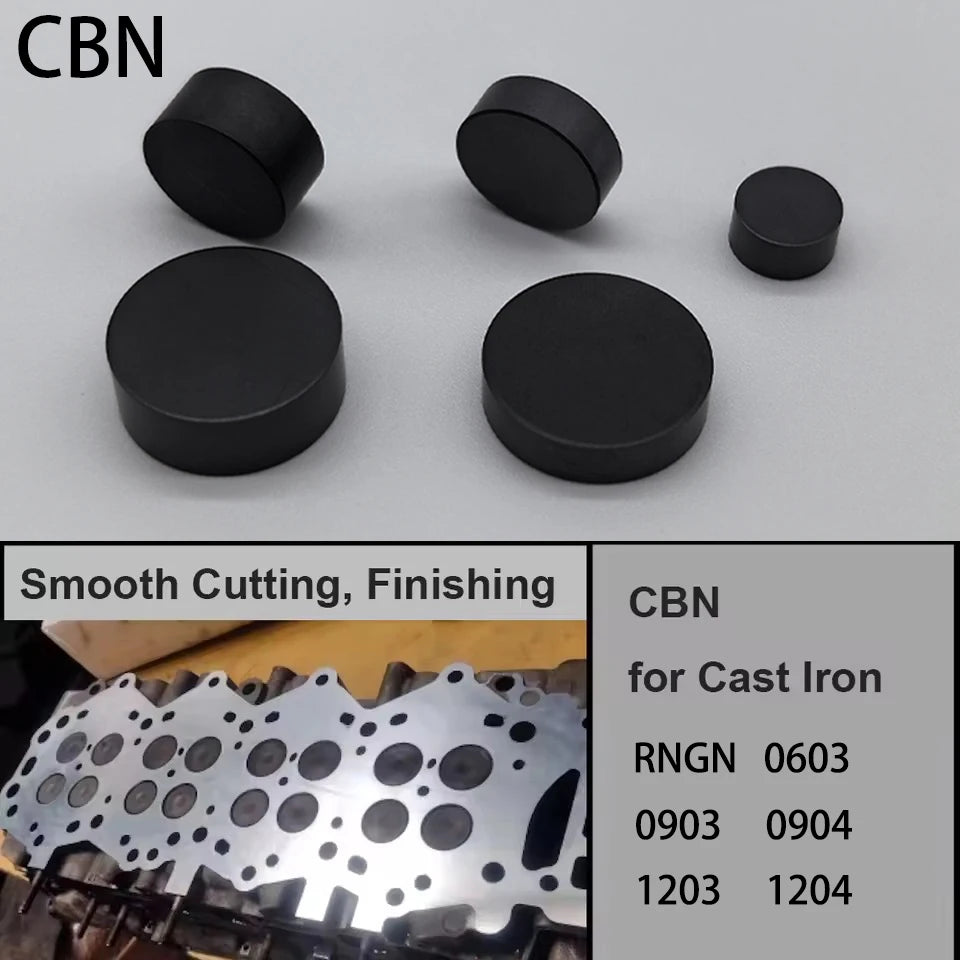 PCD CBN Cylinder Head Resurfacing Inserts RNGN0603 RNGN0904 RNGN1204 - image 13