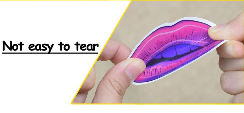 Cracked Alien Car Sticker, Waterproof Vinyl 30x10 cm