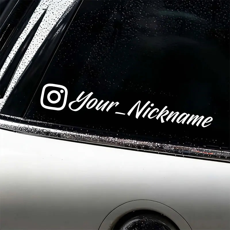 Custom Username Motorcycle Decal, Personalised Waterproof Vinyl - view 4