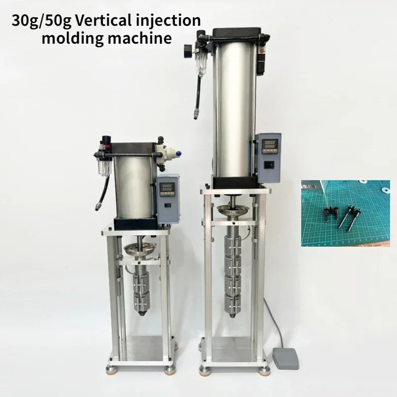 Desktop injection moulding machine, vertical plastic moulder with 20g to 50g shot