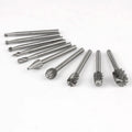 6/10pcs Set HSS Routing Router Drill Bits Set for Carbide Rotary Burrs Tools Wood Stone Metal Root Carving Milling Cutter