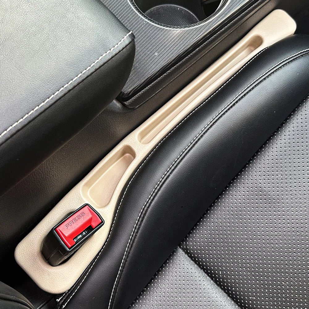 Car Seat Gap Filler with Dual Slots, Set of 2