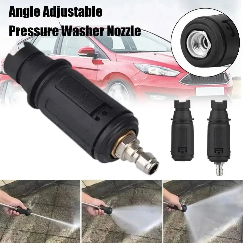 Car Wash Pressure Washer Duckbill Nozzle, Adjustable Fan Spray Gun 3000PSI Quick Connect