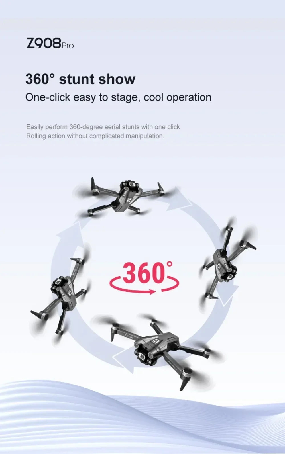 Z908 Pro Max Drone 4K HD Dual Camera Brushless FPV Foldable Quadcopter - image 22