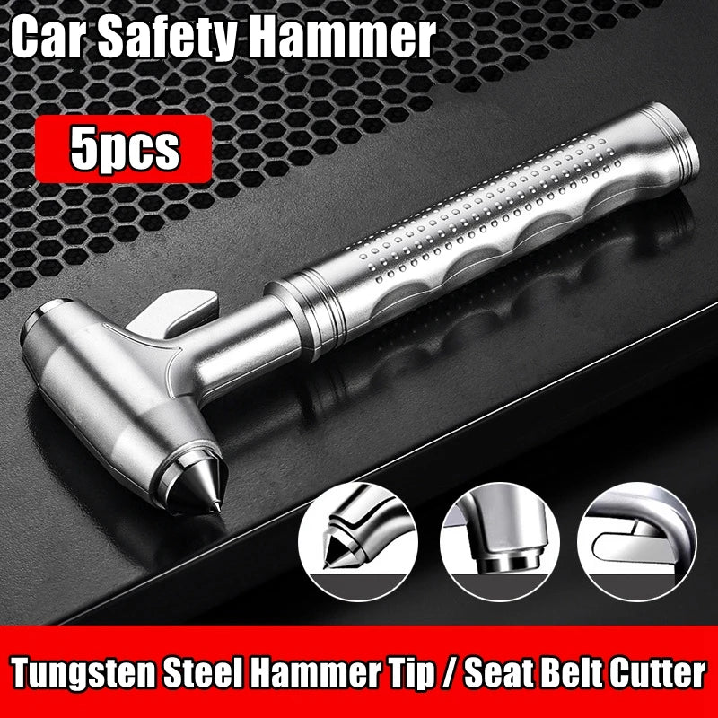 Car Safety Hammer, Emergency Window Breaker & Seat Belt Cutter