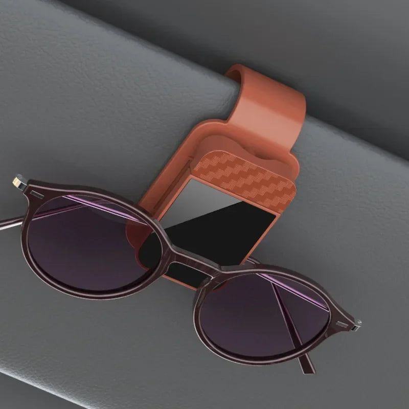 Car Sun Visor Sunglasses Clip Multifunctional Glasses Ticket Card Holder Stable Storage Practical Car Interior Accessories