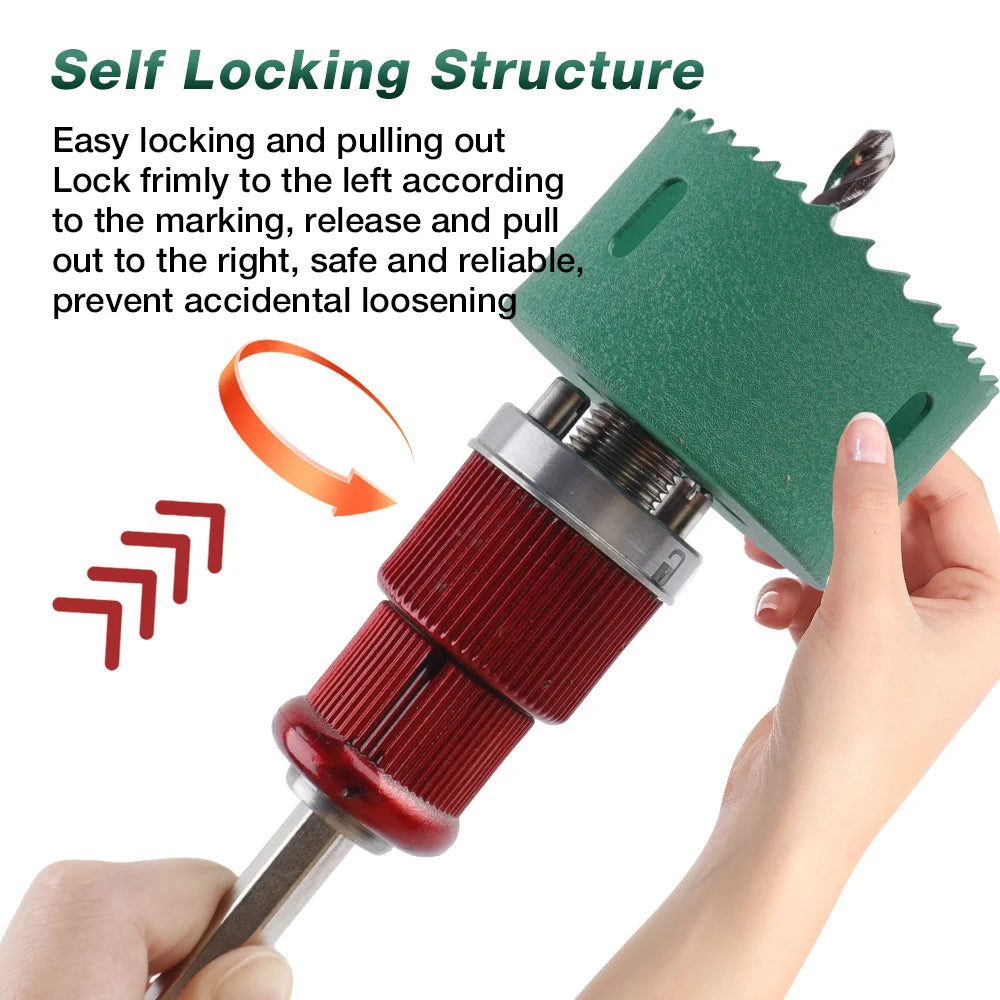 Hole Saw Quick-Release Connecting Rod – Hex Shank