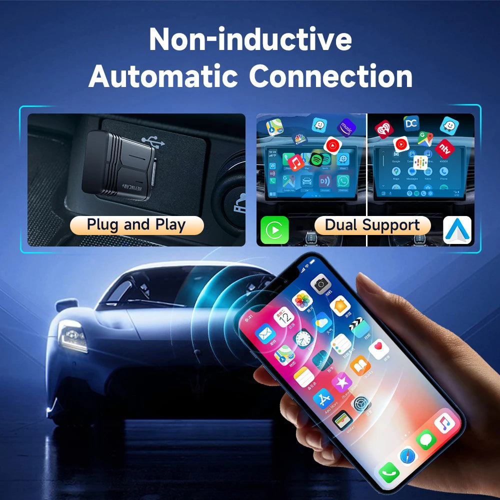 Wireless CarPlay & Android Auto Adapter for Easy Connectivity - image 2
