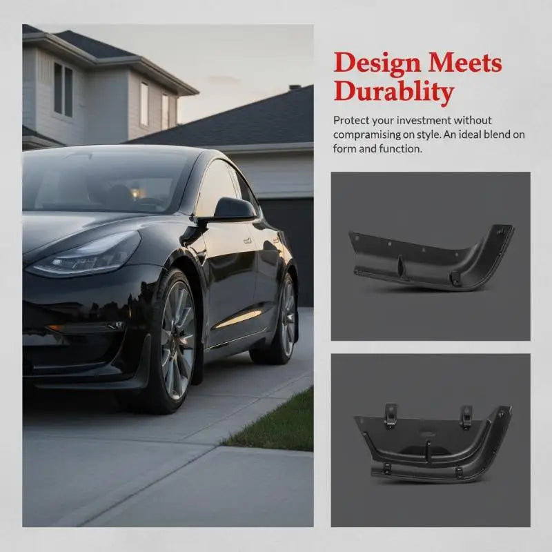 Smart Mud Flaps for Model Y Model 3 Accessories Splash Guards Car Paint Protection Ideal for All Roads