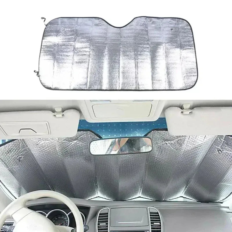 Foldable Windshield Sun Shade, 140 x 70 or 130 x 60 cm