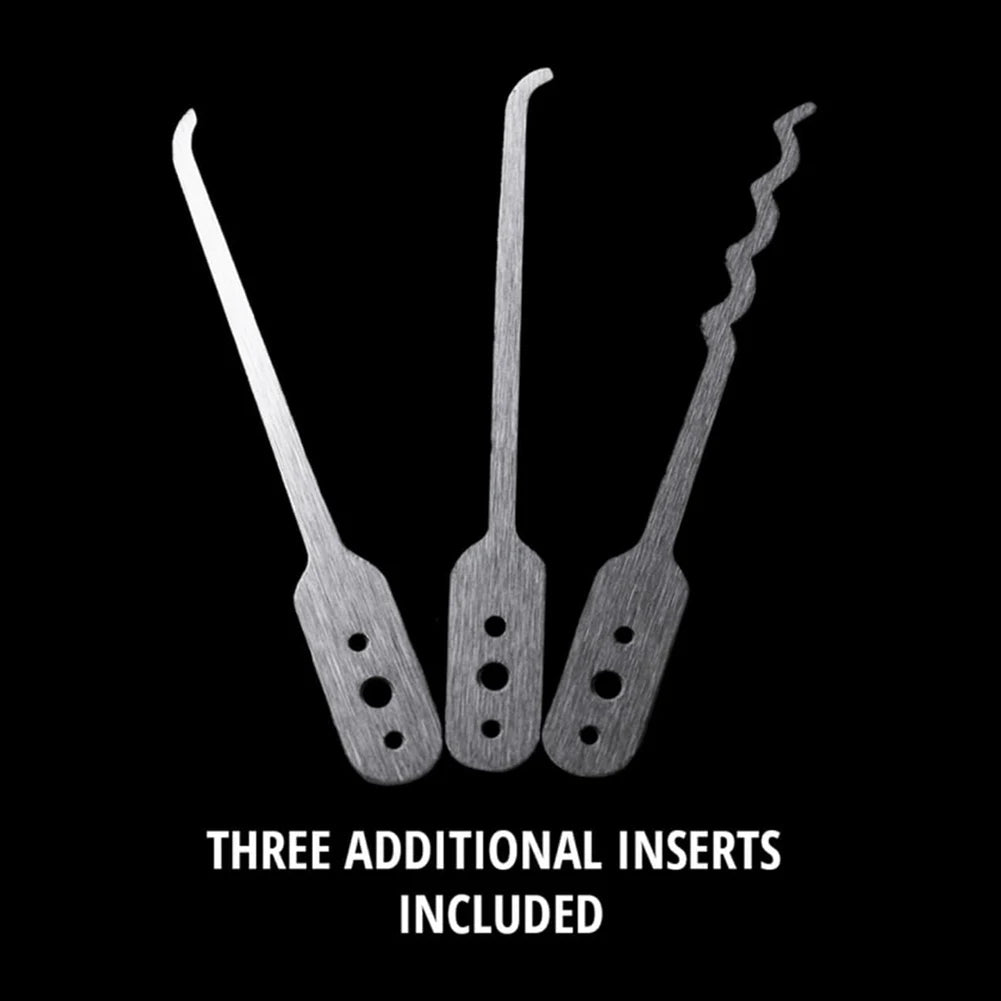 Compact Portable Lock Picks Set Padlocks Training Tool Set Multipurpose Locksmith Tool Kit for Beginners