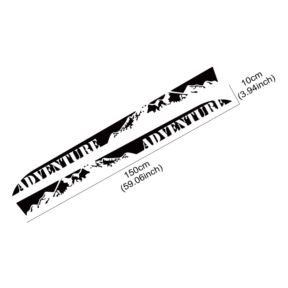 Camper Van and Motorhome Side Stripe Decals, 2 pcs