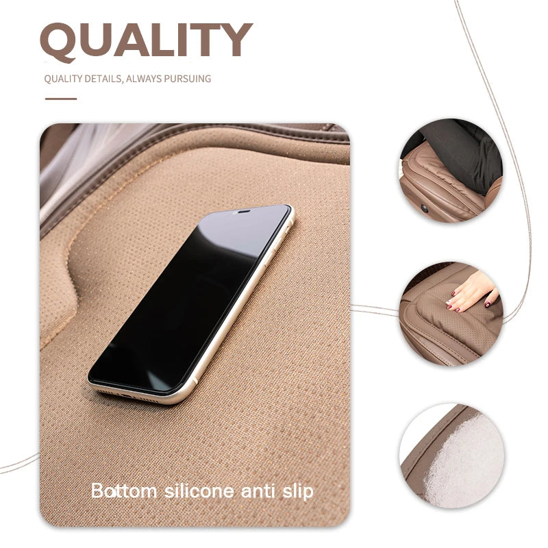 Leather Car Seat Cover | Universal Fit, All-Season Protection - image 4