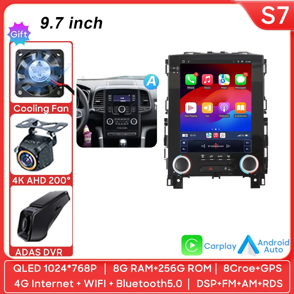 9.7" Android Auto Car Stereo for Renault Koleos Megane Talisman - image 19