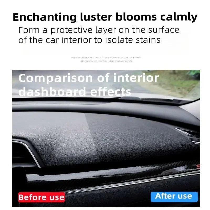 Car Interior Scratch Repair Paste Shine Restoration Black Interior Dashboard Plastic Surfaces