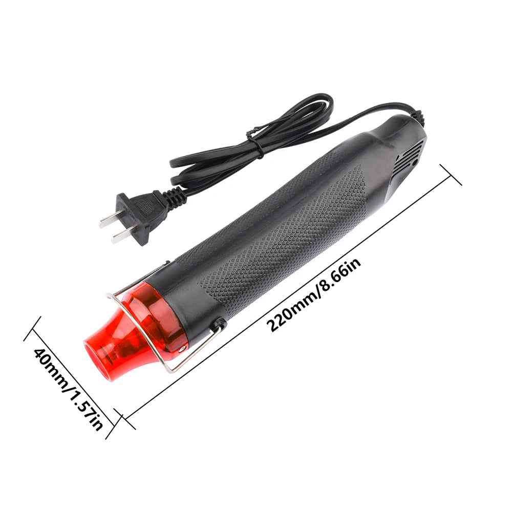 Electric Hot Air Heat Gun for DIY Soldering, Shrink Wrap and Plastic Repair