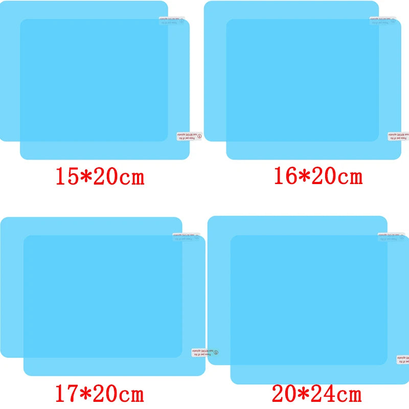 Rainproof Anti-Fog Film Pair for Car Side Mirrors and Windows