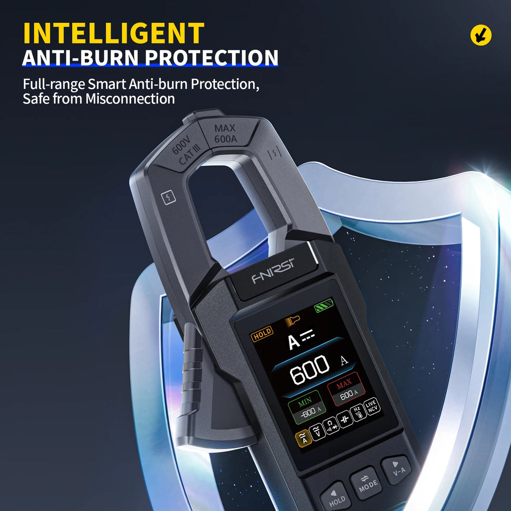 DMC-100 DC AC Current Clamp Meter 10000 Counts Digital Clamp Meter 600A Amperimetric Clamp USB Tester NCV Electrician Tools