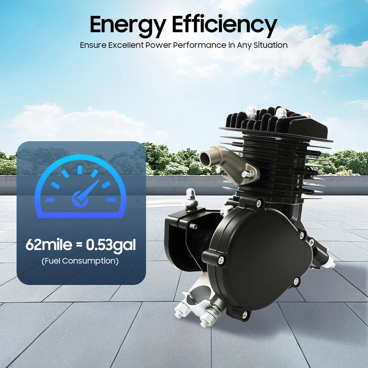 80cc 2-Stroke Bicycle Engine Kit with CDI Ignition for 26-28in Bikes - view 11