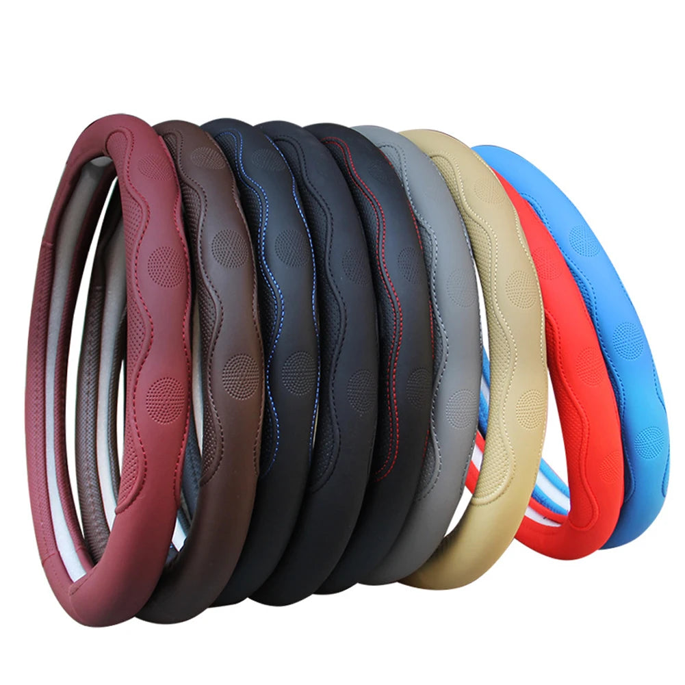 Comfortable Braided Steering Wheel Cover for Cars - 10 Colors - image 14