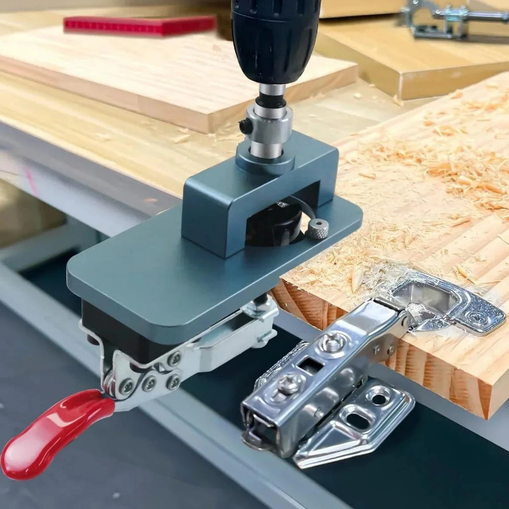 35mm Hinge Drilling Jig with Forstner Bit for Woodworking - image 16
