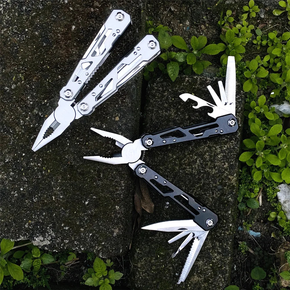 Heavy-Duty Multifunction Tactical Pliers, 420HC Stainless Steel EDC Folding Tool with Nylon Sheath, Gift for Men Dad Husband