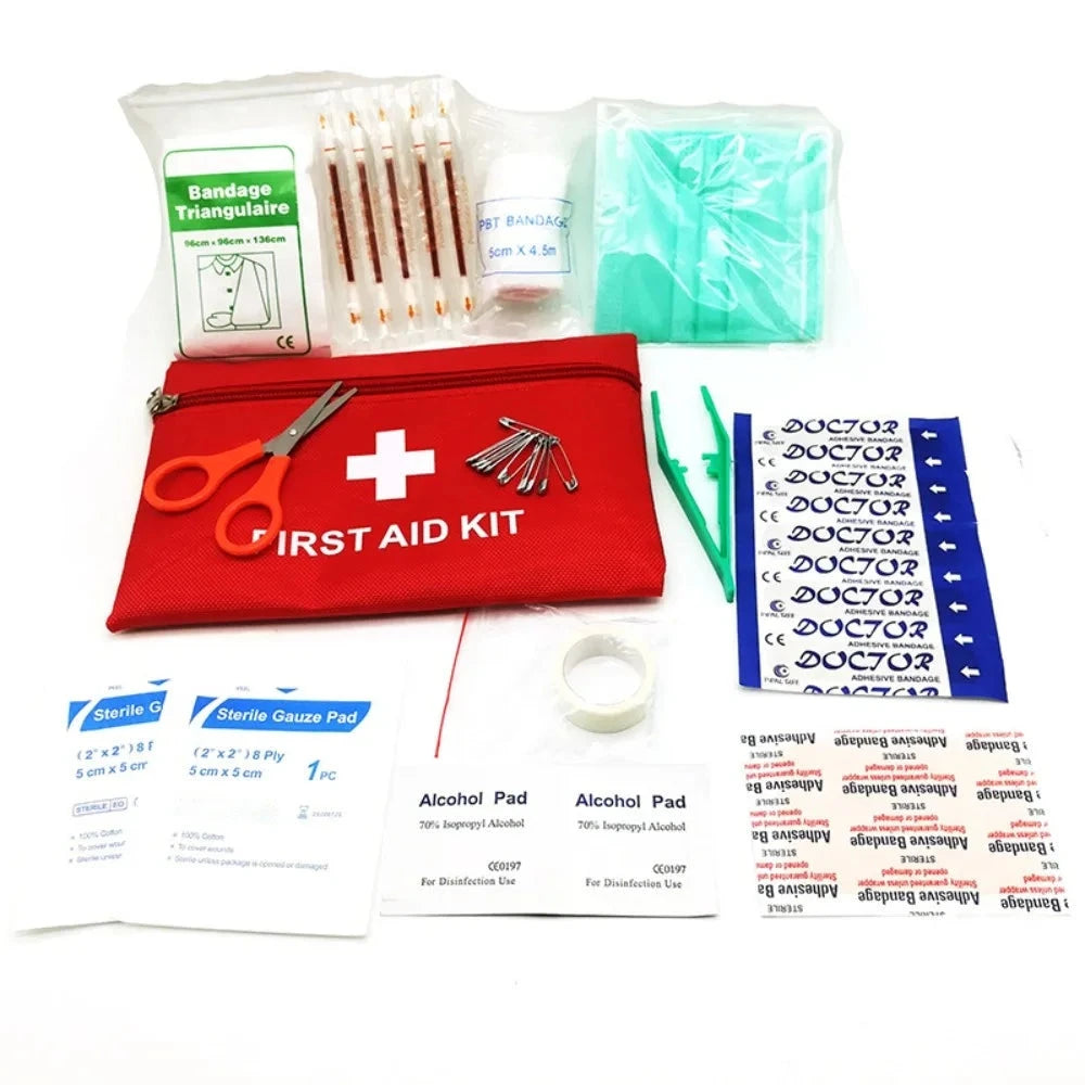 13-Piece Portable First Aid Kit for Outdoor & Travel