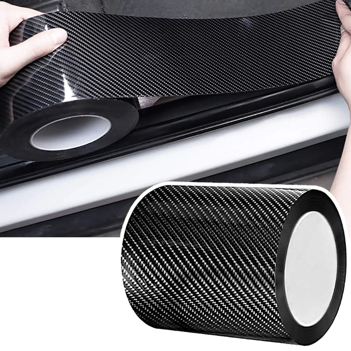 Carbon Fiber Pattern Door Edge Protector Tape, 1 to 10 m